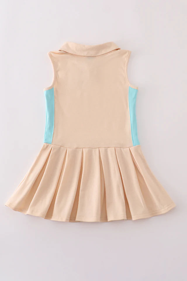 Sleeveless Golf-Inspired Polo Dress