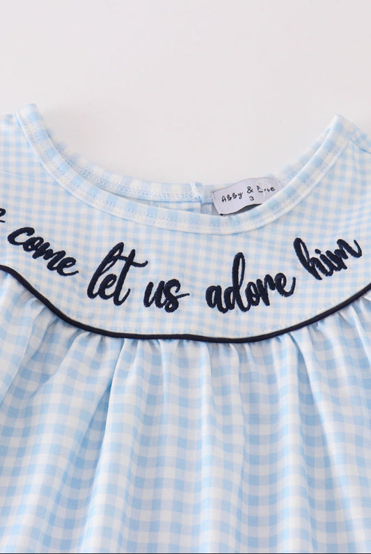 Nativity Navy Girl Set