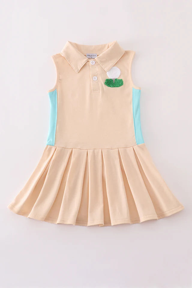 Sleeveless Golf-Inspired Polo Dress