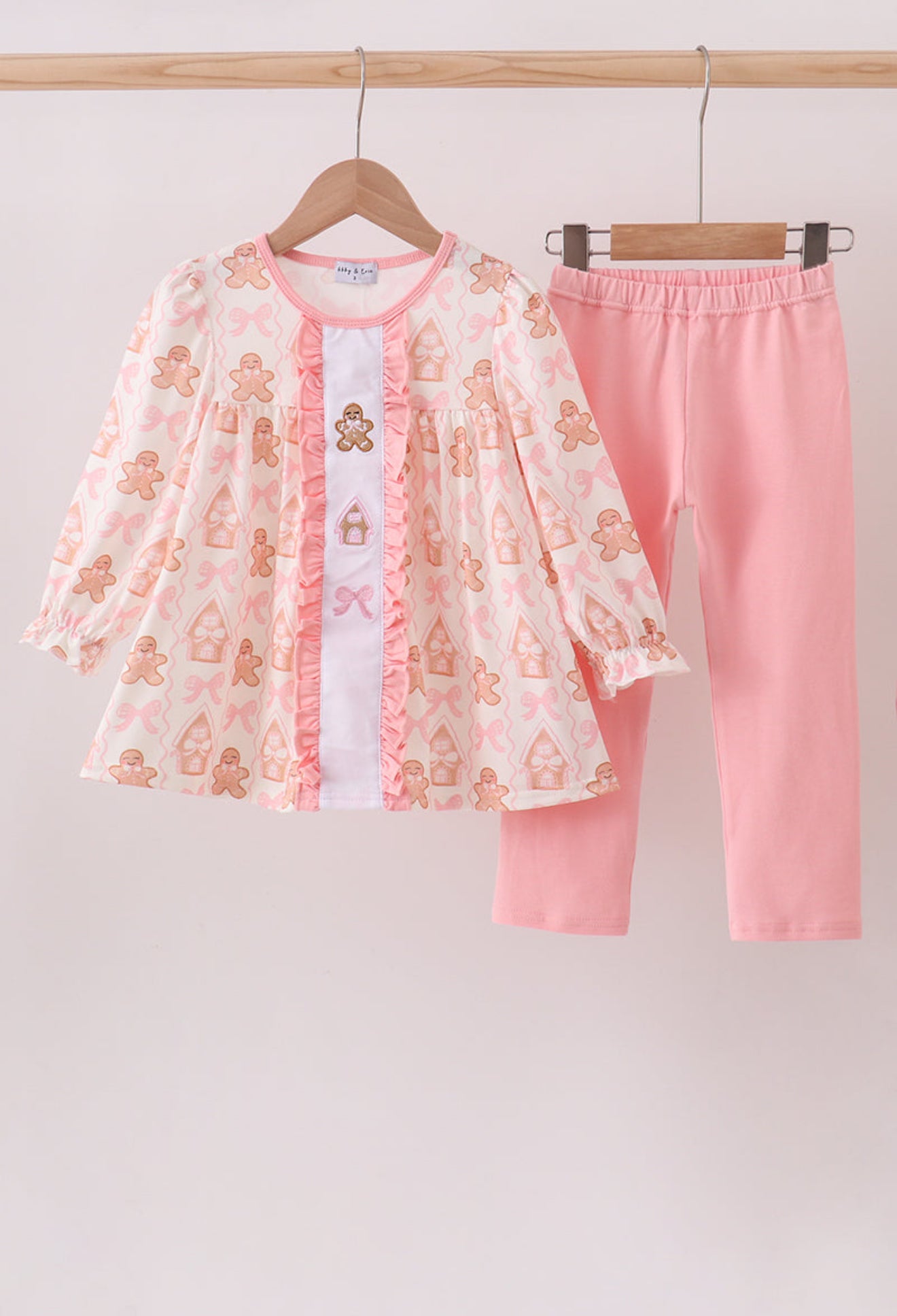 Gingerbread Dream Set | Toddler Tunic & Leggings Holiday Outfit