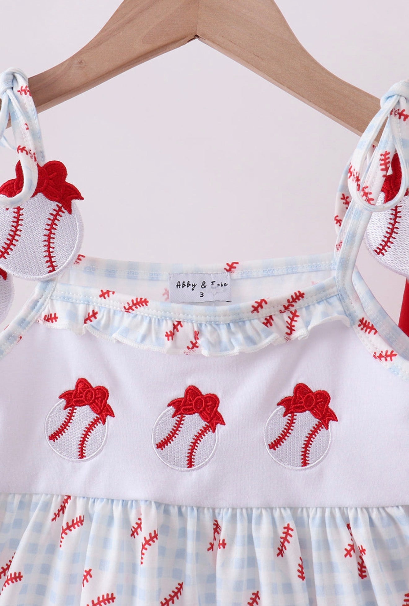 Home Run Sweetheart Baseball Bow Set