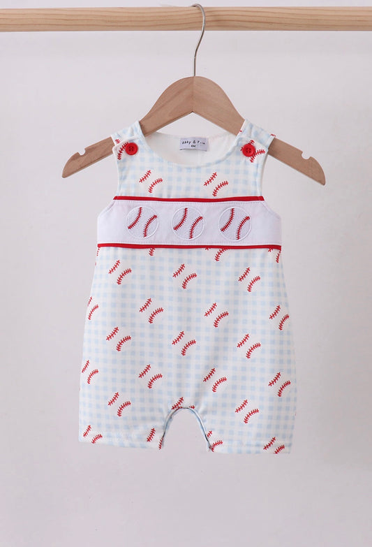 Little Slugger Darling Baseball Romper