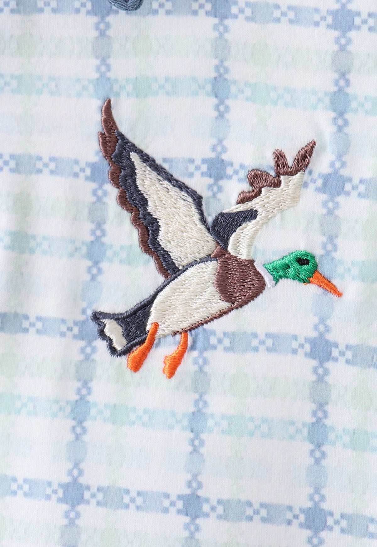 Little Mallard Plaid Polo Romper 🦆