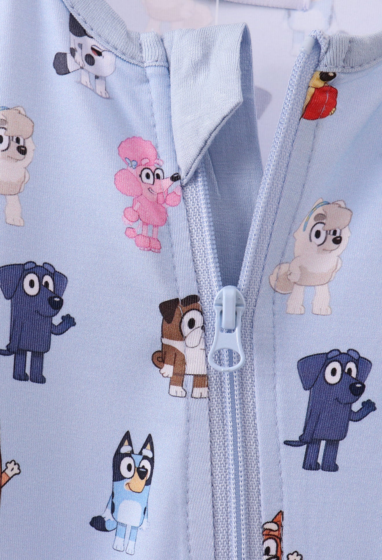 Bluey Friends Zip-Up Footie Pajamas