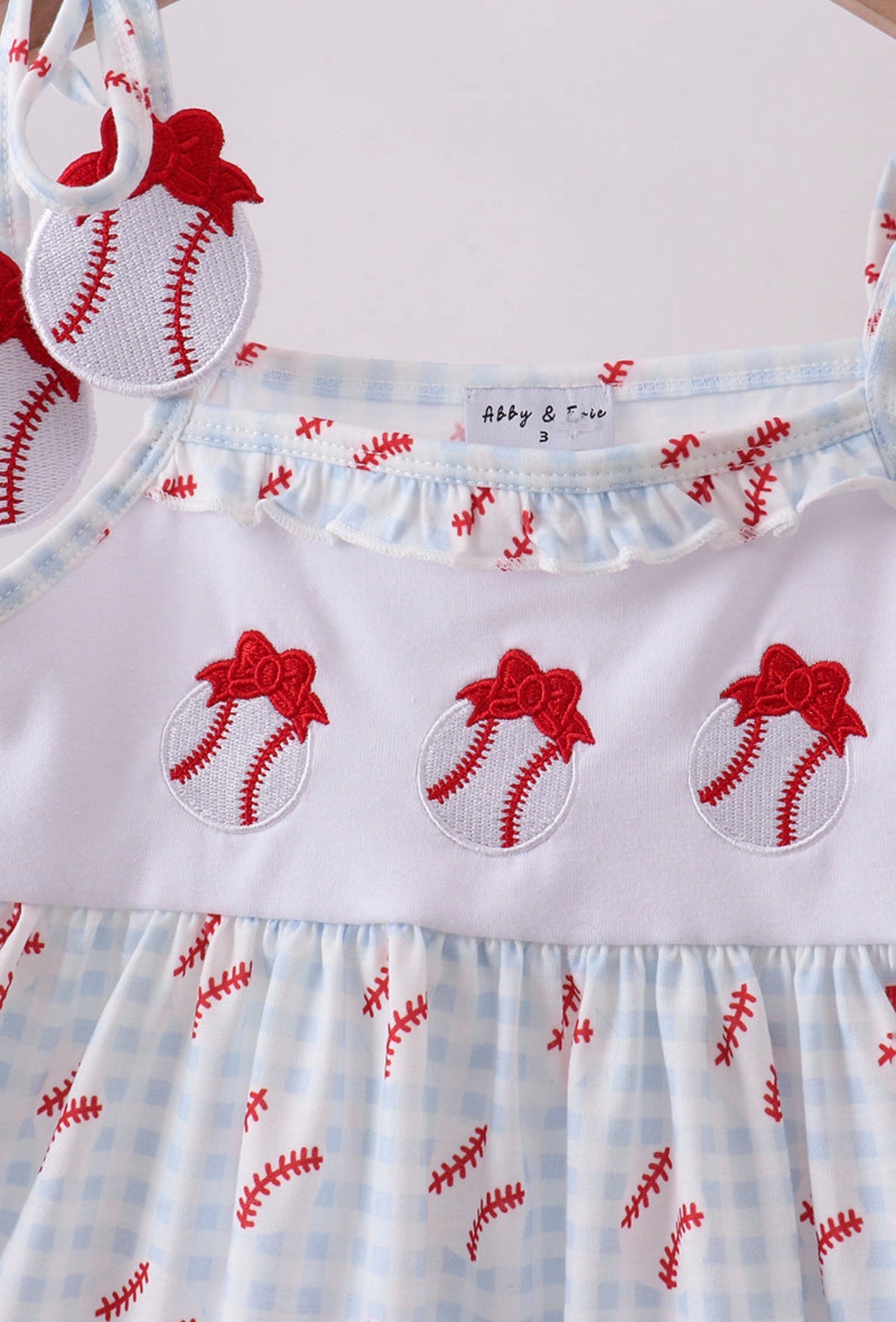 Home Run Sweetheart Baseball Bow Set