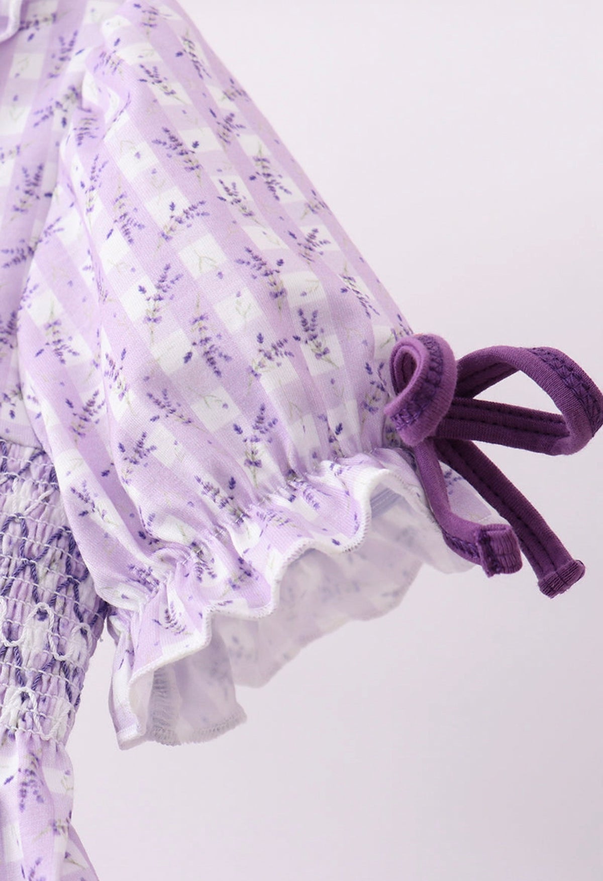 Lavender Smocked Dress Set
