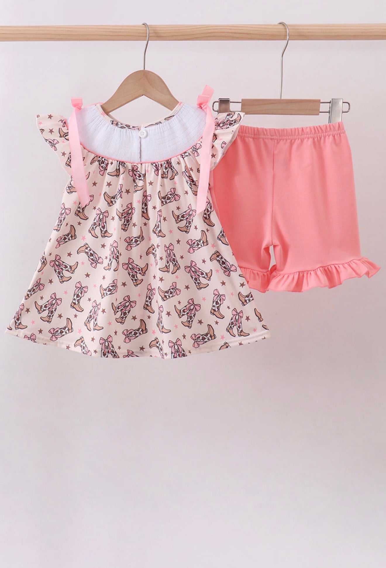 Pink Rodeo Sweetheart Smocked Set