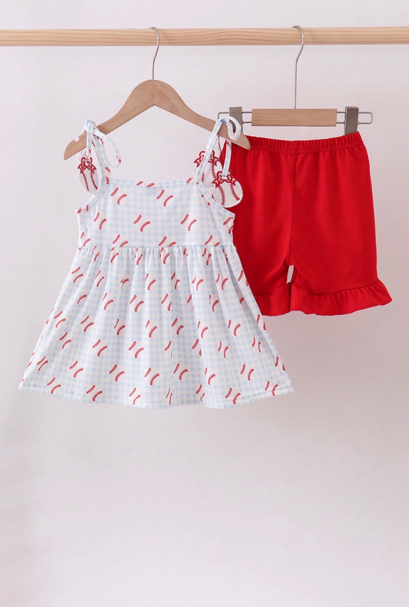 Home Run Sweetheart Baseball Bow Set