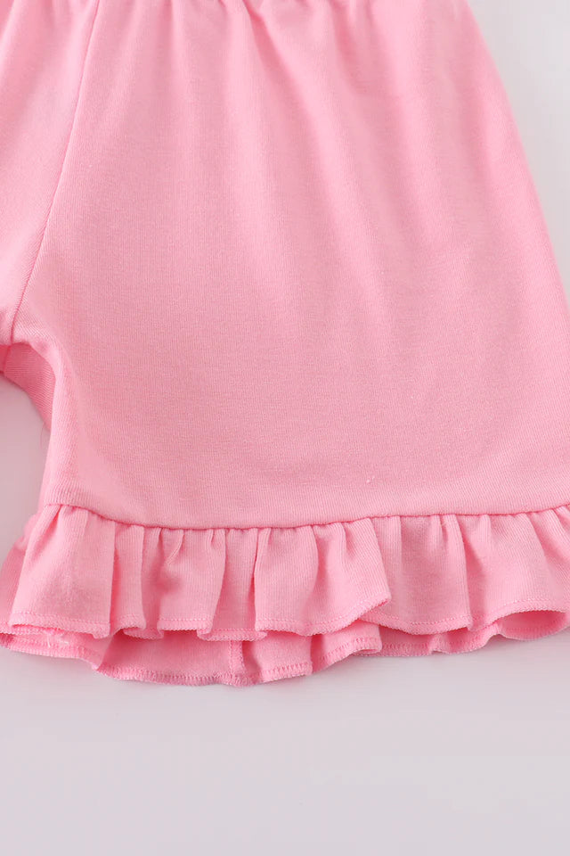 Plaid Embroidered Cross Girl Set