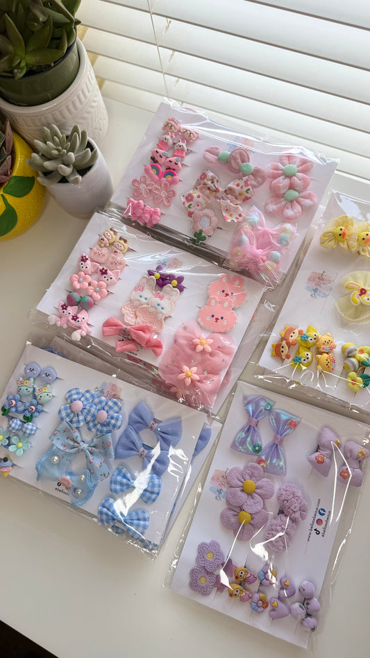 Pastel Garden Hair Tie Set