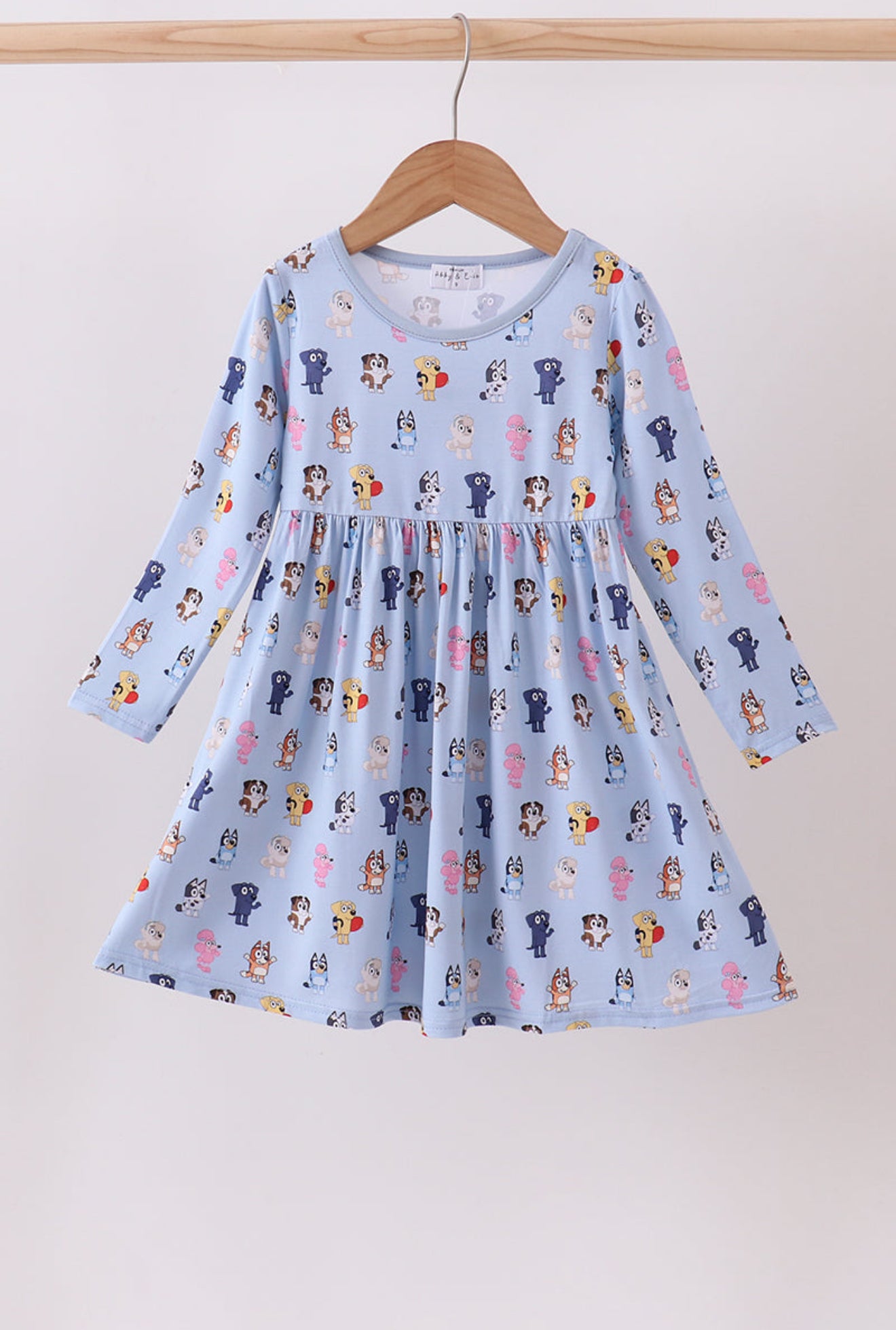 Bluey Friends Long Sleeve Twirl Dress