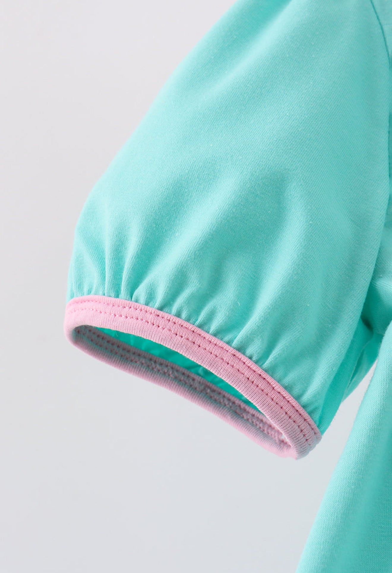 Mint Holiday Tree Embroidered Dress