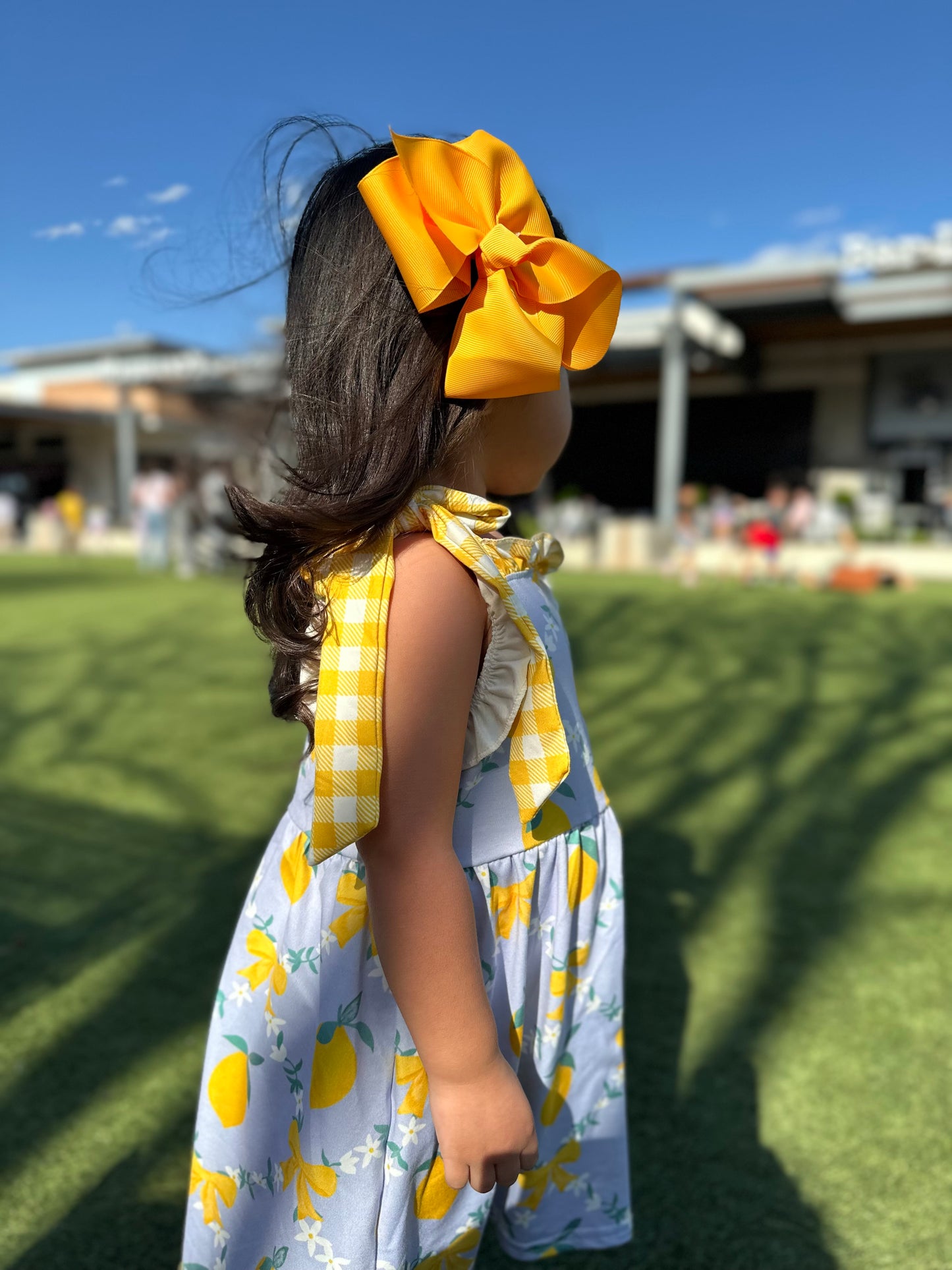Lemon Print Strap Dress