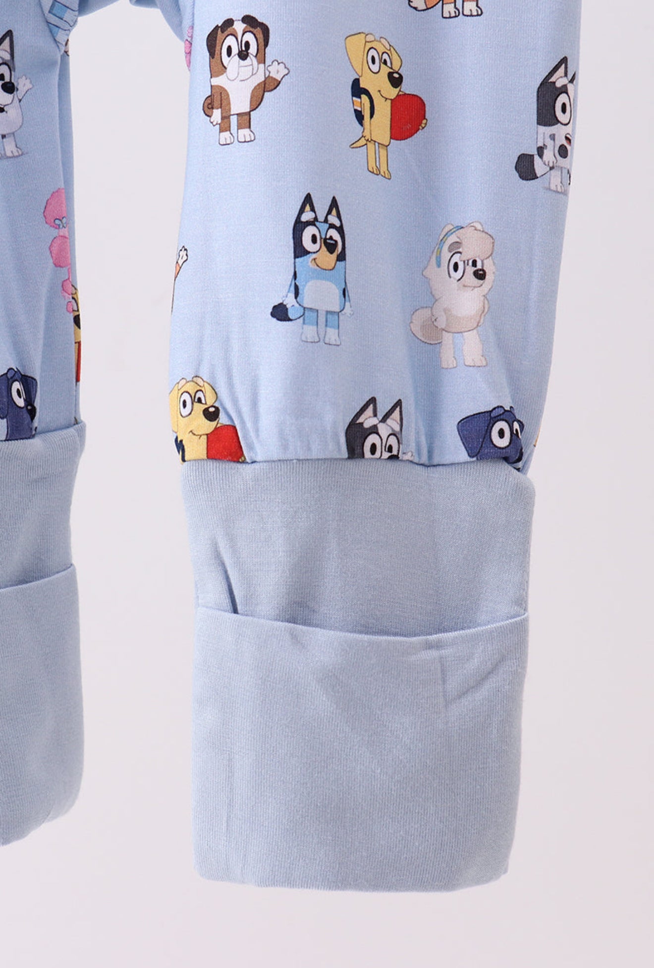 Bluey Friends Zip-Up Footie Pajamas