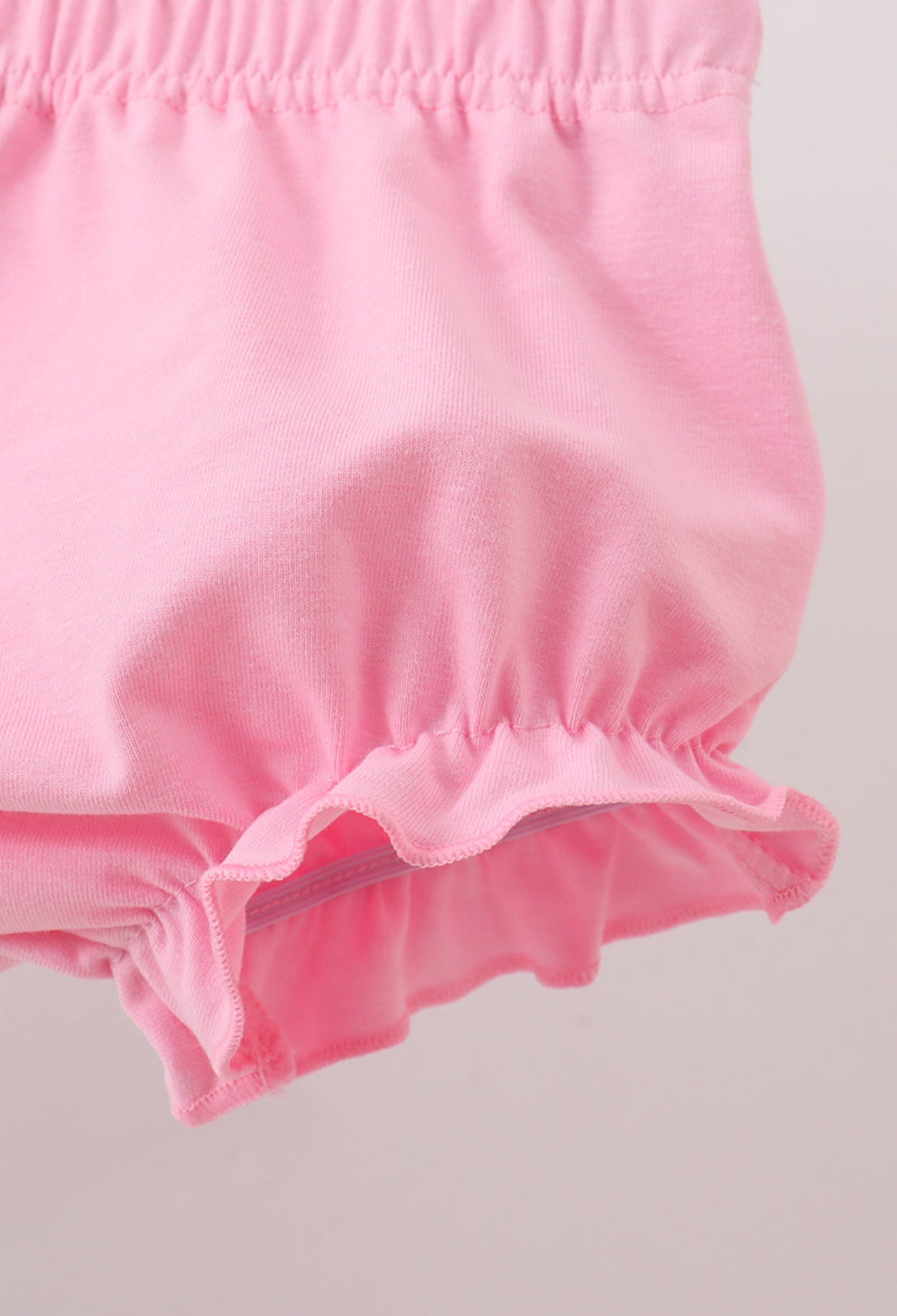 Mint & Pink Holiday Tree Embroidered Bloomer Set