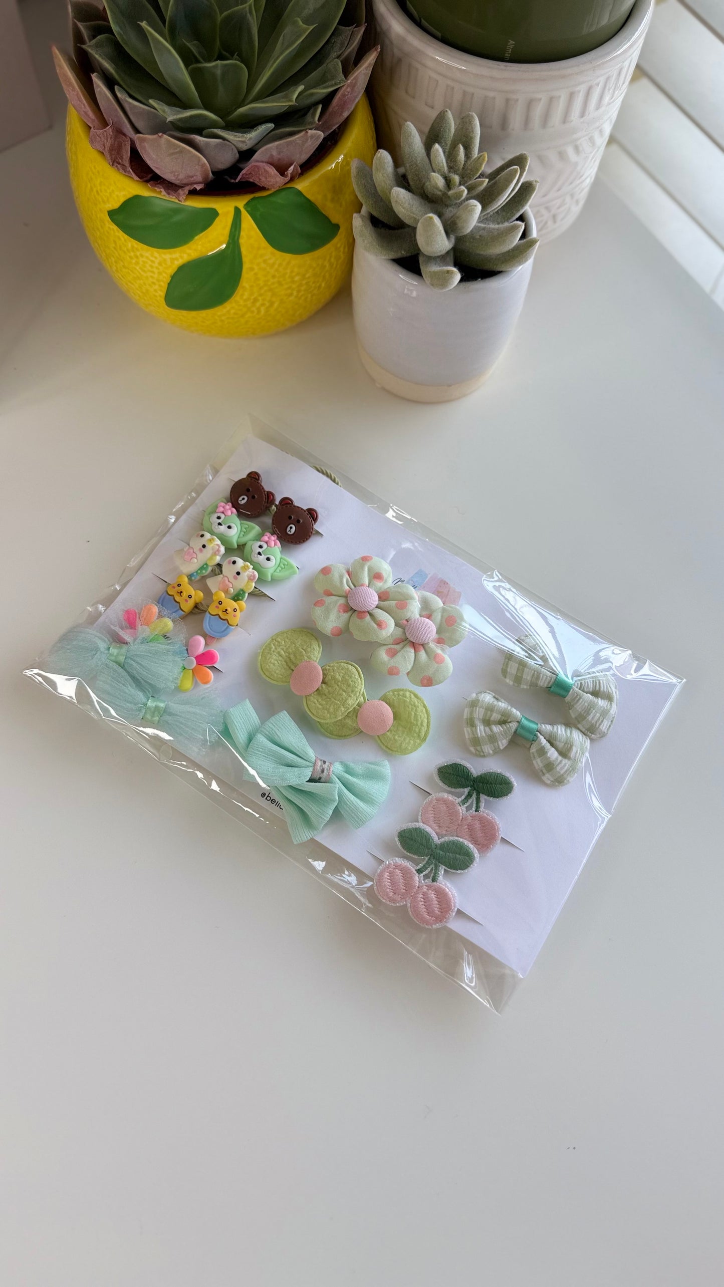 Pastel Garden Hair Tie Set
